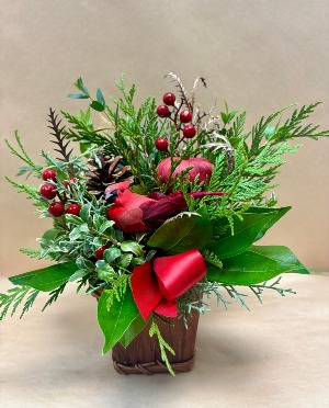 Heart of Winter Basket Arrangement
