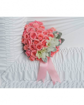 Heart Rose Insert Casket Bouquet