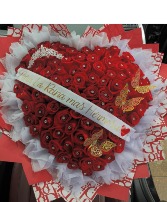 Heart Shape Butterfly Bouquet 