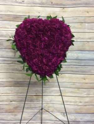 Heart Shape (Purple Carnations) 
