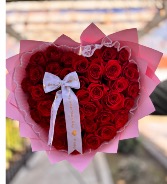 HEART SHAPE Red Rose LG 