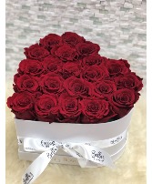 Heart Shaped Box Fresh-Cut Roses