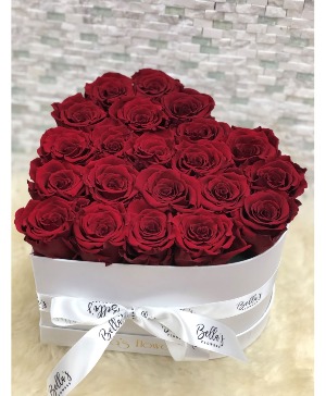 Heart Shaped Box Fresh-Cut Roses