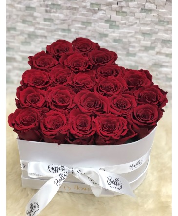 Heart Shaped Box Fresh-Cut Roses in Bronx, NY | Bella's Flower Shop