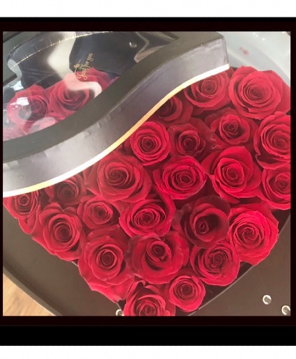 Heart Shaped Box rose box