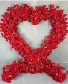 Heart Shaped Floral Wall (Red) Event Wall