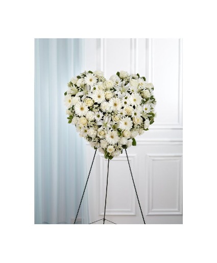 SOLID HEART SPRAY Funeral arrangement