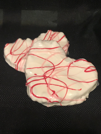 Heart Shaped Pecan Turtle Valentine Candy
