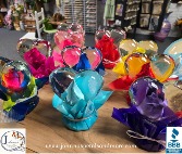 Heart Shaped Rose Globes Gift Item