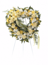 Heart Standing Spray Sympathy Tribute