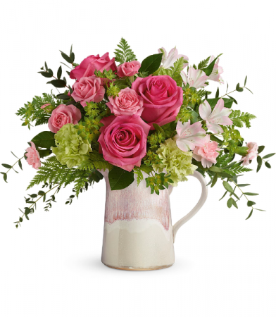Heart Stone Bouquet All-Around Floral Arrangement