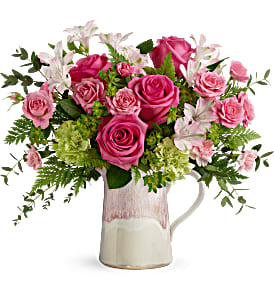 Heart Stone Pitcher Arrangement Everyday