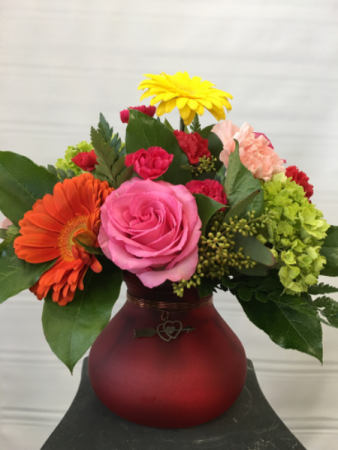 Heart to Heart Vased arrangement