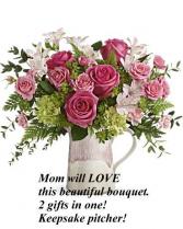 Heart stone Bouquet Fresh Floral Arrangement