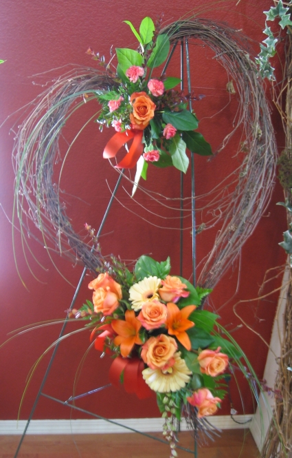 Heart Vine Tribute easel