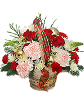 HEART-WARMING HOLIDAY Flower Basket