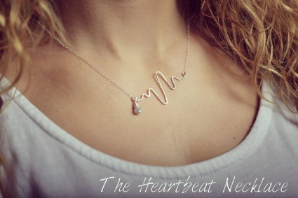 Heartbeat Necklace  Locally Made by Justicia