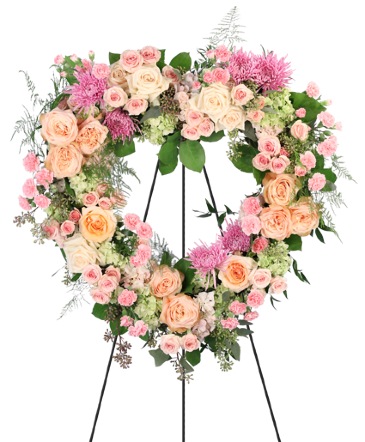Heartfelt Affection Standing Wreath in Sonora, CA | SONORA FLORIST AND GIFTS