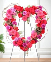 Heartfelt Array Standing Wreath