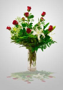 Heartfelt BBS02 Red Roses & Fragrant Lilies Arrangement in Roswell, NM | BARRINGER'S BLOSSOM SHOP Heartfelt BBS02 Red Roses & Fragrant Lilies Arrangement in Roswell, NM | BARRINGER'S BLOSSOM SHOP