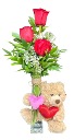 HEARTFELT BEAR HUG BOUQUET Valentines Day Special