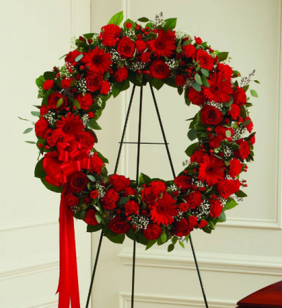 Heartfelt Condolences Wreath Arrangement