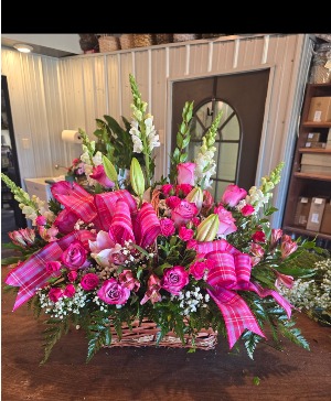 Heartfelt embrace Basket arrangements 