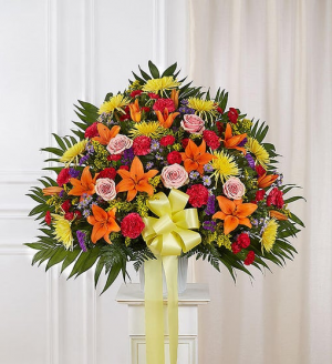 Heartfelt Sympathies - Bright Funeral Flowers