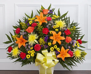 Heartfelt Tribute™ Floor Basket- Bright 