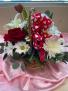 Hearts and Flowers  Valentine's Basket Arrangement 