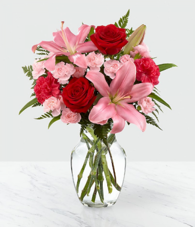 Heart's Emotion Vase Arrangement