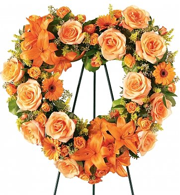 Funeral Flowers Hearts Eternal