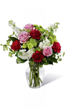 Hearts Expression Bouquet Vase Arrangement