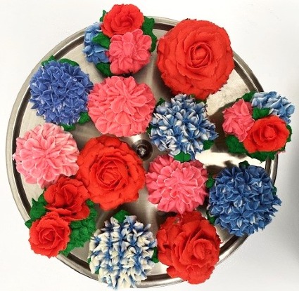 Hearts & Flowers Cupcakes Sweet Blossoms 