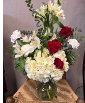 Heart's Honor Vase Arrangement