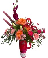 Hearts & Hydration Florals with 40 oz Stanley 