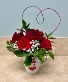 Hearts Mug Valentine's Arrangement