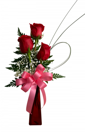 Tres Amor Rose Vase