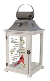 "Heaven" Cardinal Memorial Lantern 