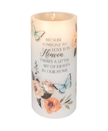 Heaven In Home Water Fountain Candle 10738 Sympathy Keepsake in Du Bois, PA | BRADY STREET FLORIST