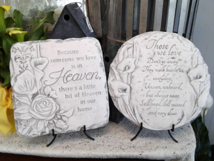 Heaven or Those We Love Plaque with Stand Memorial Plaque