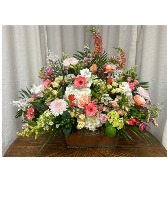 Heaven Sent Metal Container Sympathy Piece