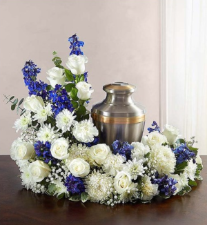 Heaven Sky Cremation Wreath    (urn not included)