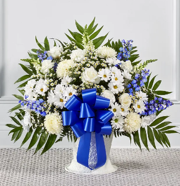 Heavenly Blossoms Floor Basket (Pick Your Color)  in Vacaville, CA | Vior Floral Art