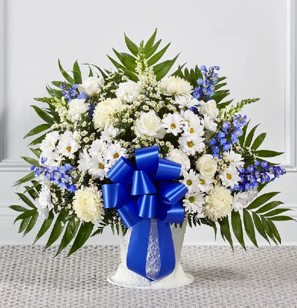 Heavenly Blossoms Floor Basket (Pick Your Color) 