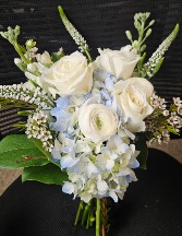 Heavenly blue Prom bouquet