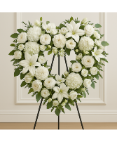 Heavenly Heart Garden Wreath Funeral