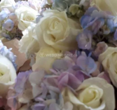 Lavender Hydrangea And Rose Bridal Bouquet Wedding Bouquets