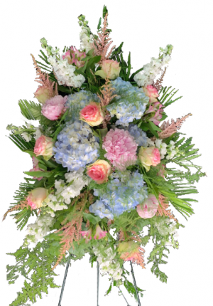 Heavenly PInk and Blue Standing Spray