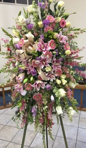 Heavenly Pinks and Purples Standing Spray
